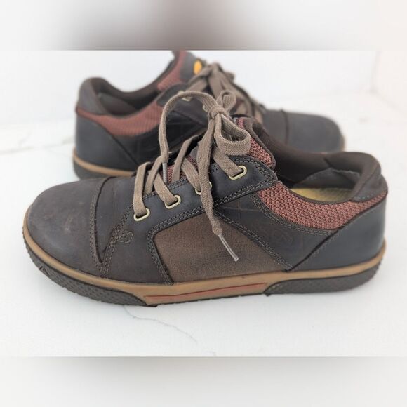 KEEN Destin Low Brown Leather Steel Toe EH Utility Safety work bootShoes Men 8.5 - Picture 2 of 13